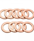 Badass Heavy Duty 400 Pcs Flat Copper Washers Kit Heat Resistant Seal Set For Cars Injectors Drain Plugs Universal M5 M6 M8
