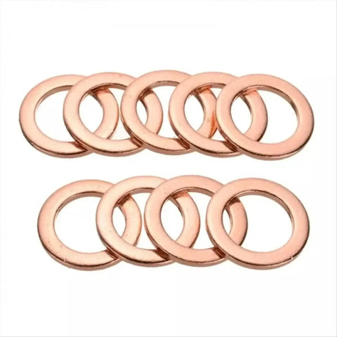 Badass Heavy Duty 400 Pcs Flat Copper Washers Kit Heat Resistant Seal Set For Cars Injectors Drain Plugs Universal M5 M6 M8