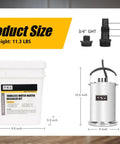 Tankless Water Heater Flushing Kit With One Quarter HP Stainless Steel Sump Pump, Two Adapters, Three Gallon Pail With Lid Opener