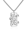 Rotatable Gear Pendant Necklace With Mechanical Steampunk Gears Dope Fidget Jewelry For Anxiety Relief And Stress Interactive Gear Necklace