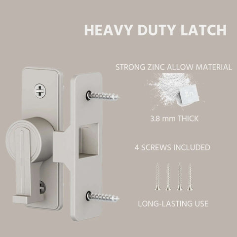Heavy Duty Zinc Alloy Barn Door Lock Latch With 90 Degree Turn For Easy Operation Tough As Nails Built To Last Corrosion Resistant