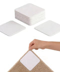 16 Piece Rug Corner Grippers No Slip Rug Pads For Hardwood And Tile Non Slip Carpet Adhesive Tape showing application