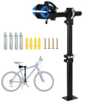 Height Adjustable Bike Repair Stand For Bench Mount, Essential Bicycle Maintenance Rack Workstand For Home Garage, Blue Finish
