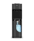 Self Cleaning Bottom Loading Water Cooler Dispenser In Black Stainless Steel With Three Temperature Settings Hot Room And Cold Water Easy Bottle Refill And No Fuss Back Saving Convenience For Home Or Office