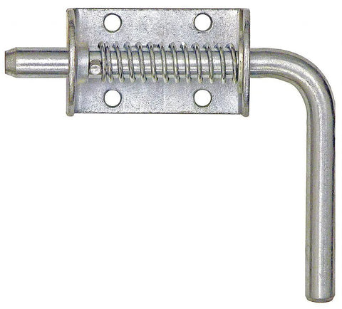 Heavy Duty Zinc Plated Steel Spring Latch With Snap Action Lever Tough Bolt On Install, half inch size, for cargo doors.