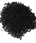 Pile of 1000 piece black hinge hole plugs for doors and windows, durable furniture hole covers for screw holes, panel holes, iron plate openings and mesh.