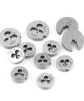 Check Out This Slick 30-Piece High Speed Steel Tap And Die Set That Makes Thread Repair A Breeze With Essential Wrench Accessories For Perfect Internal And External Cuts In Any Workshop Situation. HSS round dies M1.0-M2.5 set