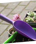 Lightweight Plastic Garden Shovels Set With Ergonomic Handles, Mini Spatulas For Planting And Transferring Soil, Indoor Gardening Tools, Easy Plant Care And Maintenance, purple shovel by succulents