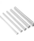 5 Piece Heavy Duty Pipe Bending Spring Tool Kit For Copper And Aluminum Tubes 21cm Flexible Bender for plumbing and electrical wiring DIY projects, showing five elastic steel tubes.