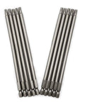 Six Inch Torx T27 Screwdriver Bit Set With One Quarter Inch Hex Shank And Quick Release Slot S2 Steel Magnetic Tamper Proof Six Point Bits