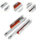 2 Pack Beefy Heavy Duty Metal Drawer Slides with Ball Bearing Rails Smooth Quiet Operation Precise Rails and Safety Mechanism for Large Loads For Keyboard Wardrobe Cabinet Or Toolbox Drawers Wood Or Steel, metal drawer slides