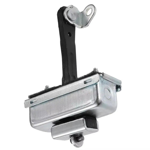 Transit MK7 Front Left Right Door Hinges With Check Strap Stopper and Soft Close Dampened Limiter, metal, close-up view