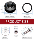 Front and Rear Bumper Quick Release Clips Kit for Most Cars Universal Bumper Fasteners product size and components