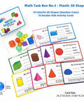 Set Of Five Math Manipulatives Kit With Base Ten Blocks Number Rods Numbers 0 To 9 Ten Frame Counters Place Value Blocks 3D Shapes