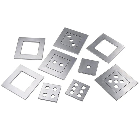 24 Piece Laser Cut Welding Coupons Set For Practice Plates 11 Gauge Mild Steel One Eighth Inch Thick Ideal For Rookie Welders