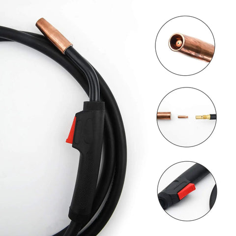 Lincoln 100Amp MIG Welding Gun Stinger 10Ft Replacement For Magnum 100L K530-6 Ready To Feed details and components