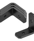 4 Pack Heavy Duty Black Steel Rafter Clips Brackets For Wooden Battens And Timber Beams 6 Gauge Thick Corner Braces