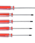 Top Tier 5 Pc Torx Screwdriver Set T15 To T30 Star Bit Kit With Deep Reach Handle Perfect For Impact Driver Usage Electronics Repair and Furniture Build Jobs Made From Tough Chrome Vanadium Steel, five screwdrivers