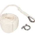 75ft Double Braid Nylon Boat Dock Line With Stainless Steel Thimble For Mooring And Towing Beefy 1565 Lbs Breaking Strength
