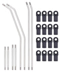 One Tenth Scale Performance Carbon LCG Chassis Kit With Gearbox And Shock Absorbers For RC Crawler SCX10 Capra Upgrades Link Rod Set
