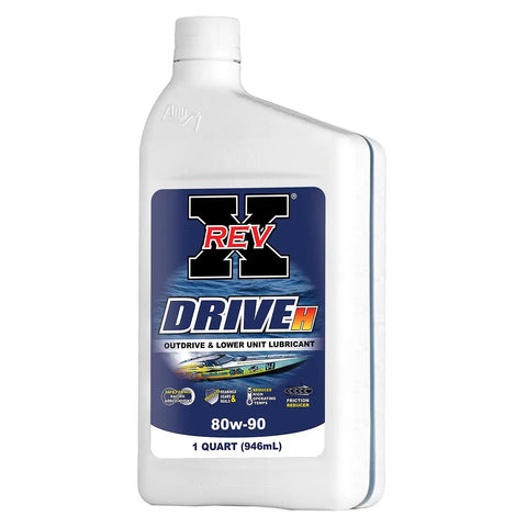 Bottle of Marine Outdrive Gear Lube 80W90 No ZDDP Friction Reducing Formula Keeps Gears Cool And Protected, 1 quart size