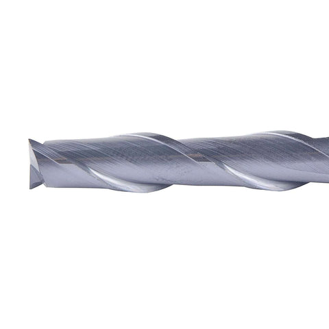 SpeTool 1/4 in shank carbide end mill, TiAlN coated, 3 in length, 2-flute, up-cut for CNC