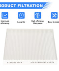 Cabin Air Filter Replacement For Freightliner M2 Series Trucks And Buses Fits 106 112 108SD 114SD 122SD Set Of 4