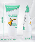 Zipper Lubricant For Plastic And Metal With Silicone Grease And Applicator Brush Easy Glide Non Staining For Zippers 1.05 oz