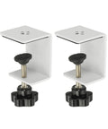 Heavy Duty C Clamps 2 Pack White Metal Desk Clamp With Protective Pads for acrylic glass plastic wood sheets in workshops