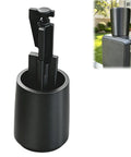 Heavy Duty Replacement Top Pull Latch Knob Compatible With MagnaLatch Series 3 Gate Handles, black latch knob in holder.