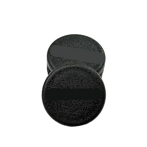 Upgrade Your Ride With Durable JXMXDZSW Frame Hole Covers Plugs For Honda 500 Trail. These Black Trim End Cap Kits Offer Sleek Style And Easy Installation Without Ugly Logo Mess. black plastic frame plugs, round close-up
