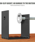 Heavy Duty C Clamps For Cabinet Installation Face Frame Alignment Tool With Built In Drill Hole Guide No Sweat Setup Woodworking Jig showing non-slip gasket.