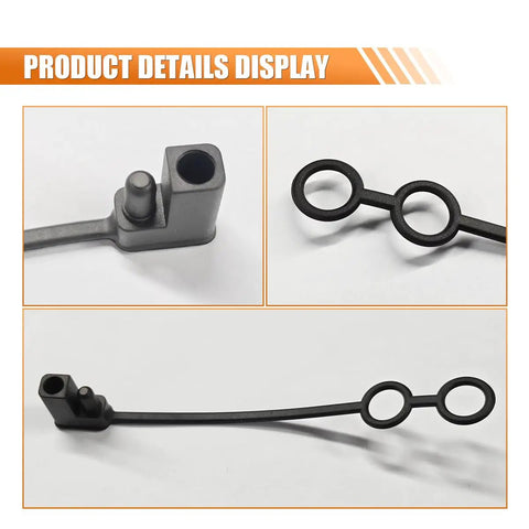 Rock Solid Hella Durable 8 Pack Sae 2 Pin Socket Covers detailed view highlighting silicone material and connector design.