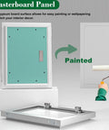 No Sweat Flush Mount Drywall Access Panel Bulletproof Aluminum Frame With Insulation Pads Concealed Plasterboard Wall Hatch 30X41 inch, easy painting.