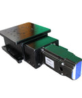 Motorized Rotary Positioning Stage With Vertical Translation Lab Jack And Wedge Stage For Pro Grade Precision Micropositioning CKD EV405 20 Travel Range 20mm Optical Rotary Platform High Precision Worm Gear Drive