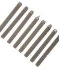 Metal Stamping Kit For Jewelry And Everyday Crafts, 6mm engraving tool with slick patterns for custom gifts, top view of kit pieces