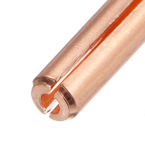 Close-up of a 10Pcs 13N22 TIG Collet Tips 1.6mm Copper Tungsten Electrodes For WP9 WP20 WP25 TIG Torch Series, showing 25mm length.