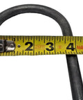 Heavy Duty 8K Trailer Axle U Bolt Kit For Three And A Half Inch Round Tubes With Nine Sixteenth Inch Thread And Seven Point Eight Inch Bolt Length With Nylon Lock Nuts For Eight Thousand Pound Trailers, measured with tape