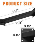 12 Pack 45 Degree Angle Support Brackets For Pergola And Gazebo Frames, Heavy Duty Carbon Steel With Black Powder Coat, Rust Proof Outdoor Connector Hardware For Patio Structures, Weather Resistant, Easy DIY Assembly, 15.7 in bracket size