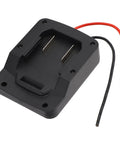 Battery Adapter For Parkside X20V Team 20V Tools With 18V Conversion Kit And PTFE Wire, connectors and wires visible