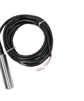 Industrial Water Level Sensor Transmitter With Stainless Steel Probe 0 To 7 Meter Range Built Tough For Rugged Water Monitoring System IP68 Waterproof 5 Meter Cable And Detachable Probe showing coiled cable and probe