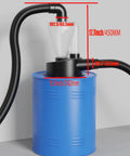 Turbocharged Dual Filtration Cyclone Dust Collector For Woodworking With Two Point Five Inch Hose and Separator Canister