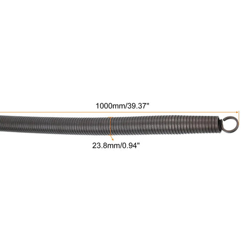 Meccanixity Steel Spring Pipe Bender For 1 Inch Pvc Tube, showing 1000mm length and 23.8mm diameter for accurate bends.