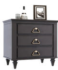 Dark wooden dresser with three drawers, decorative items on top, no clear view of 4 Inch Foam Paint Roller Covers Pack Of 50 For Smooth Even Finishes