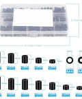 260 Piece Nylon Spacer Kit M3 M4 Round Spacers For Electrical Outlets Switches And DIY Projects Durable Screw Sleeves With Multi Size Inner Diameters For Precise Stable Recessed Installations; assorted nylon spacers in case