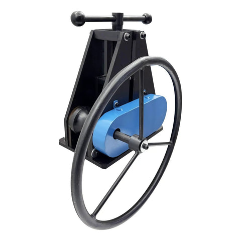 Dinenovate Tr-50 Manual Pipe Bender 1.5 Inch Tubing Roller with large anti-slip handwheel for easy bending.