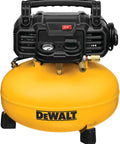 Pancake Air Compressor 6 Gallon 165 PSI Portable Electric Air Pump shown from front with control panel and handle, perfect for DIY projects.