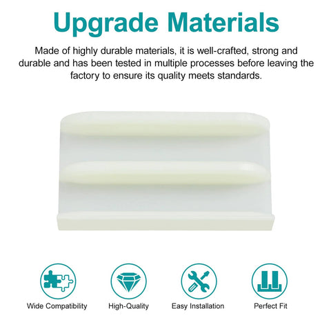 Sliding Shower Door Bottom Track For Top-Hung Glass Doors, Designed For 7/16 Inch Thick Glass And 1/2 Inch Channel