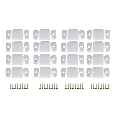 Rock Solid Sofa Sectional Connectors 40 Piece Set Interlock Brackets For Couches And Recliners Heavy Duty furniture hardware with screws.