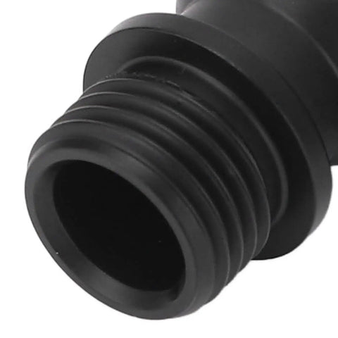Close-up of Diving Regulator Adapter For Second Stage Connector With 110 Degree Swivel Hose showcasing threaded end for secure fit.